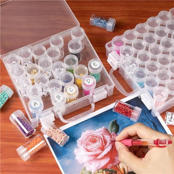 Bead Organizer, Bead Containers, 30 Grids Diamond Painting Storage Containers - Picture 2 of 8
